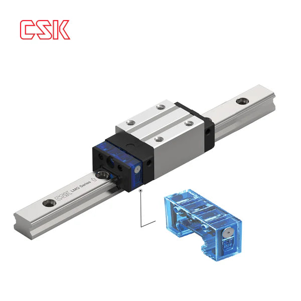 Self-lubricating + metal end cover linear guide display rack